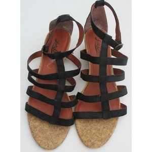 Lucky Brand Leather Gladiator Sandals Strappy Comfy office Travel Dressy